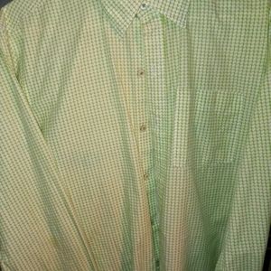 Trovata green design Large long sleeve dress shirt